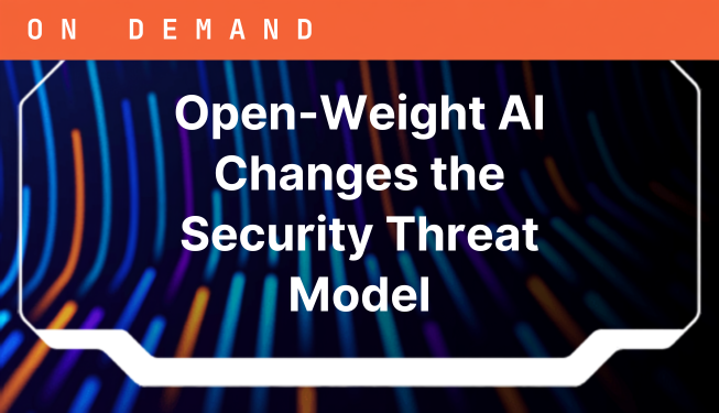 Open-Weight AI Changes the Security Threat Model
